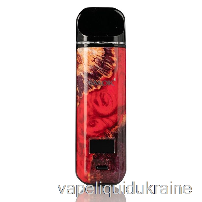 Vape Ukraine SMOK NOVO X 25W Pod System Red Stabilizing Wood